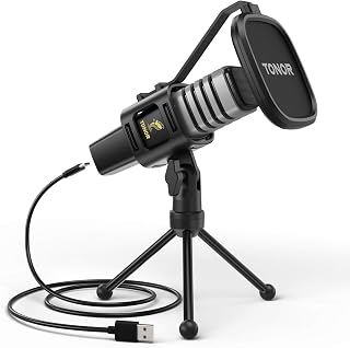 TONOR Cardioid Condenser USB Microphone with Tripod Stand and Accessories — Usb Microphone