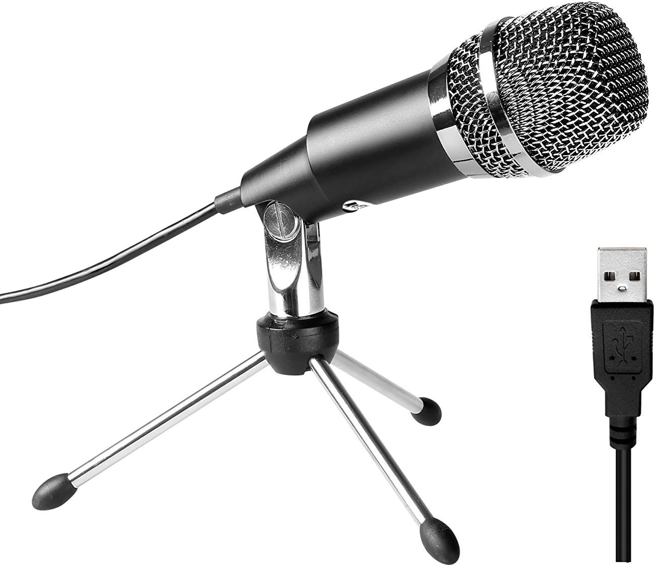 Microphone à condensateur USB Fifine K668 pour Skype et YouTube — Micro USB
