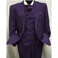 Classic Fit Suit with Pleated Pants - Athletic Fit - Executive Cut — Mens Suits & Blazers