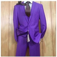 AlbertoNardoniStore Stretch-100 Purple Men's Suit — Fashion Accessories