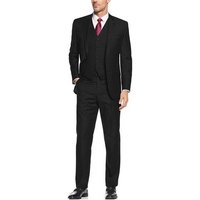 AlbertoNardoniStore Stretch-100 Black Men's Suit — Fashion Accessories