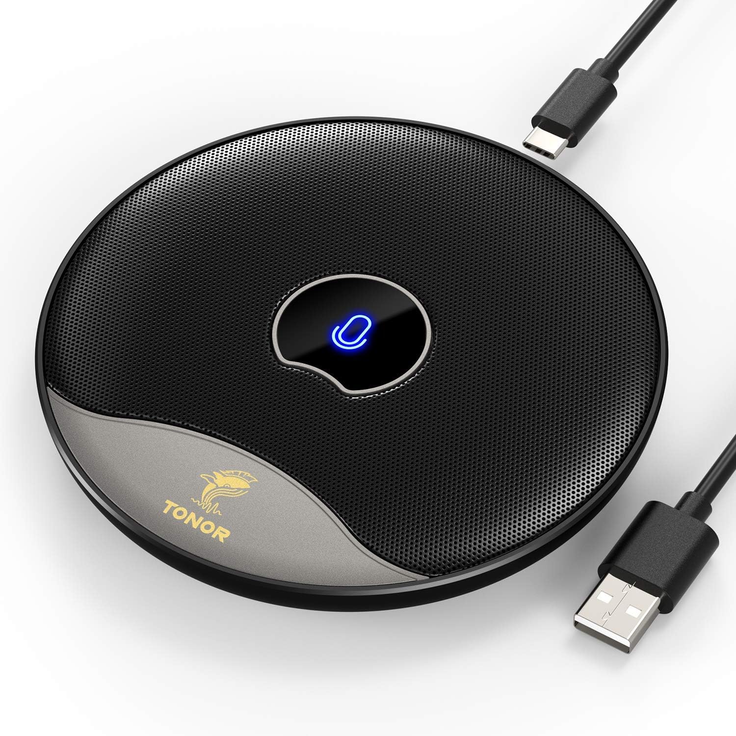 Microphone de Conférence USB TONOR avec Capture Omnidirectionnelle à 360° — Micro USB
