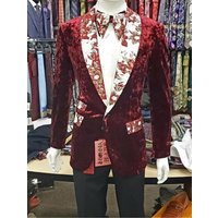 Alberto Nardoni 2BV Red Suit — Mens Suits & Blazers