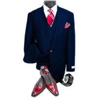 Alberto Nardoni Gadson-54 Navy Men's Suit — Mens Suits & Blazers