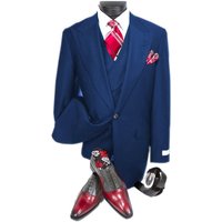 Alberto Nardoni Gadson-54 Sapphire Men's Suit — Mens Suits & Blazers