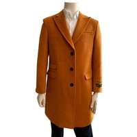 Alberto Nardoni Peaky-03 Veste d'hiver orange pour homme — Veste d'hiver Hommes