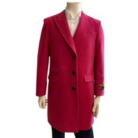 Alberto Nardoni Peaky-03 Magenta Winter Jacket for Men — Winter Jacket Men