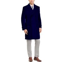 AlbertoNardoniStore Manhattan 34 Inch Double Breasted Men's Overcoat — Winter Jacket Men