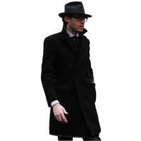 Manteau Trench Double Boutonnage - Manteau en Cachemire et Laine — Veste d'hiver Hommes