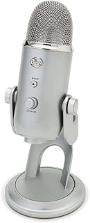 Microphone USB Blue Yeti, Argent - Renouvelé