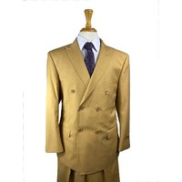 Camel Men's Suit - Sophisticated and Versatile Ensemble — Mens Suits & Blazers