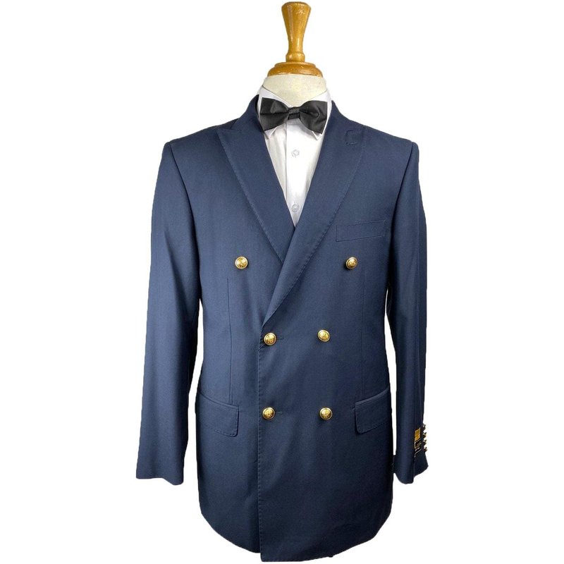 Blazer double boutonnage marin pour hommes Alberto Nardoni — Costumes et vestons pour hommes