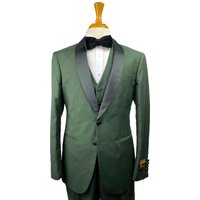 NLO-Tux-SH Olive-Blk Tuxedo par Tuxedo Wholesale Distributors — Costumes et vestons pour hommes