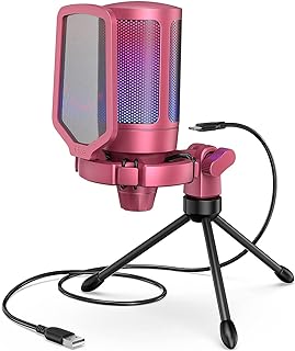 AmpliGame USB RGB Microphone for PC, PS4, PS5, Podcasts, and Gaming — Usb Microphone