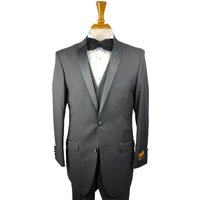 RACK-C-3-Skinny-tux Noir-Noir Tuxedo — Costumes et vestons pour hommes
