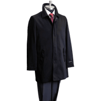 Imperméable 3/4 noir pour hommes