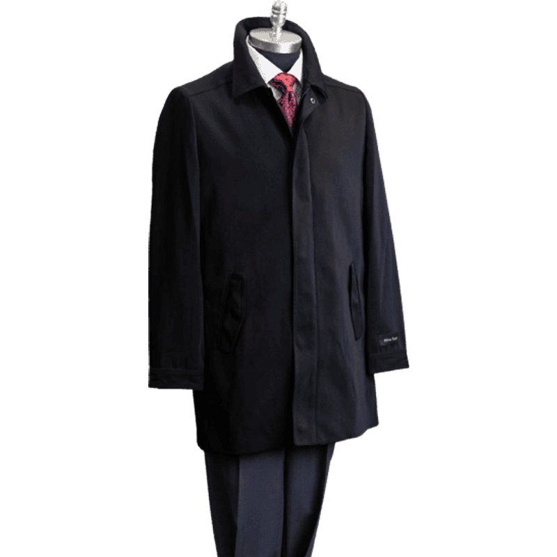 Imperméable 3/4 noir pour hommes — Accessoires de mode