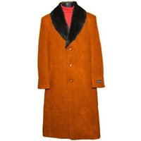 Manteau d'hiver pour hommes Moscow avec col en fourrure rouille