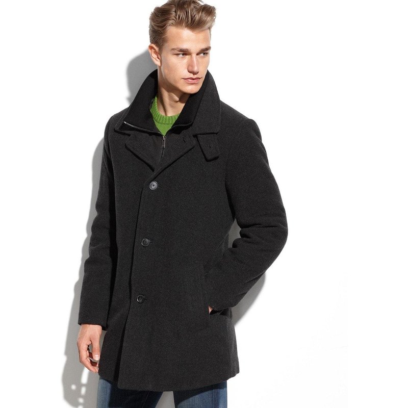 Pardessus Coleman Laine - Charbon — Veste d'hiver Hommes