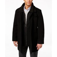 Coleman Pardessus en laine - Noir — Veste d'hiver Hommes