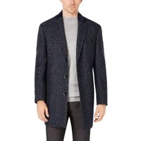 Manteau en Herringbone Slim-Fit pour Hommes Grande Taille Alberto Nardoni — Veste d'hiver Hommes