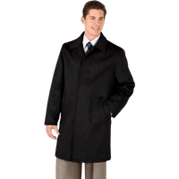 Manteau long noir à boutons cachés pour une élégance intemporelle