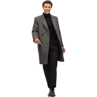 Manteau croisé en laine italienne pour homme — Veste d'hiver Hommes