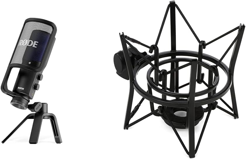 Microphone à condensateur USB Rode NT-USB+ avec support anti-choc PSM1 — Micro USB