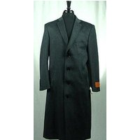 Manteau d'hiver en mélange de laine pour homme Bravo à 4 boutons gris charbon — Veste d'hiver Hommes