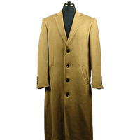 Manteau pour homme en mélange de laine camel à 4 boutons — Veste d'hiver Hommes