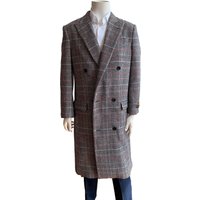 Manteau en Laine Double Boutonnage pour Homme Alberto Nardoni en Gris — Veste d'hiver Hommes