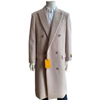 Manteau en Laine Double Boutonnage pour Hommes - Ivoy White