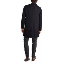 Manteau en Twill Ajusté Classique pour Hommes - Marine