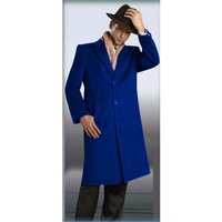 Manteau Longue Durée Bleu Royal Authentique Alberto Nardoni — Accessoires de mode