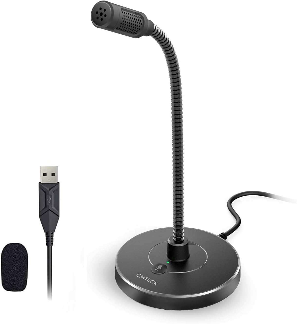 Microphone USB CMTECK pour PC et ordinateur portable avec réduction de bruit — Micro USB