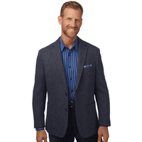 Tweed Sportscoat in Blue - Men's Blazer — Mens Suits & Blazers