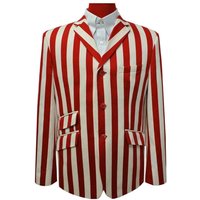 60's Red Stripe Boating Blazer — Mens Suits & Blazers
