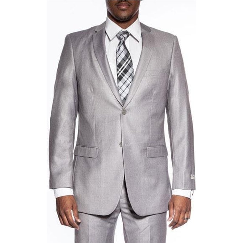 Costume de bal ajusté - Laine gris clair — Costumes et vestons pour hommes