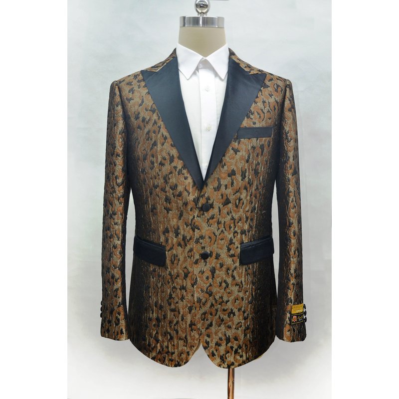 Mens Snakeskin Blazer - Camo Color