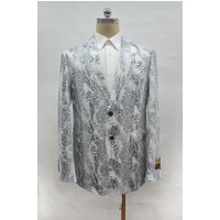 Alberto Nardoni Men's Snakeskin Blazer - White