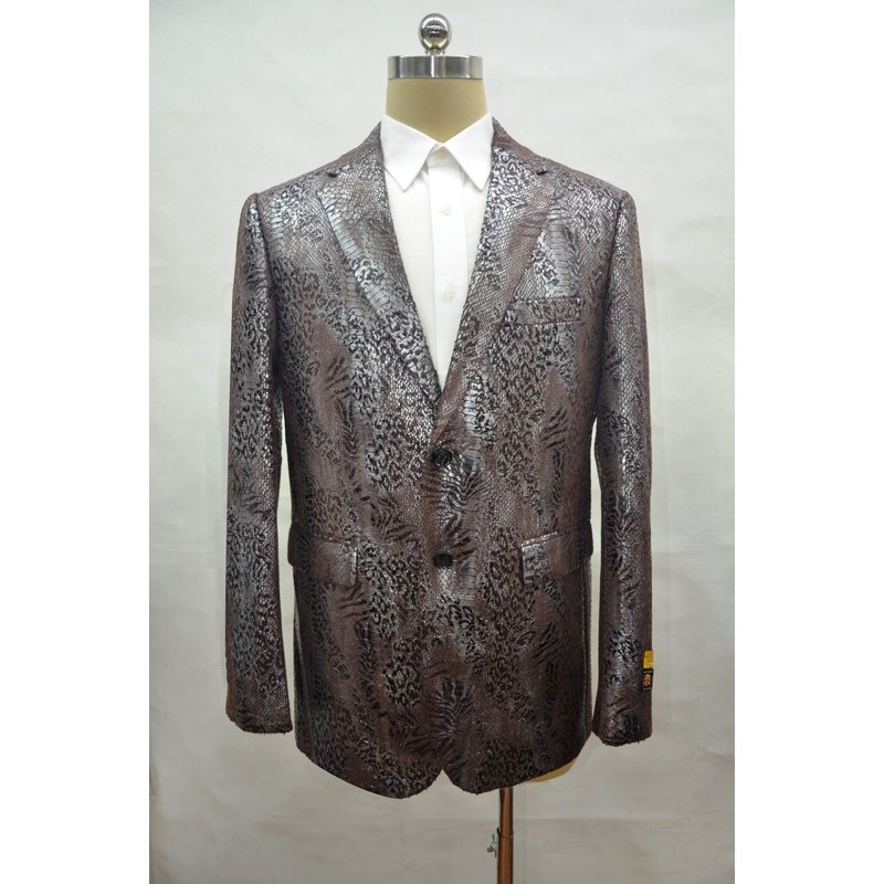 Alberto Nardoni Men's Snakeskin Blazer - Brown