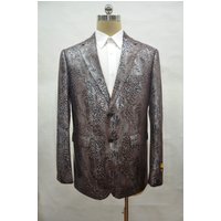 Men's Alligator Leather Jacket - Gator Jacket - Brown — Casual & Bomber Jackets