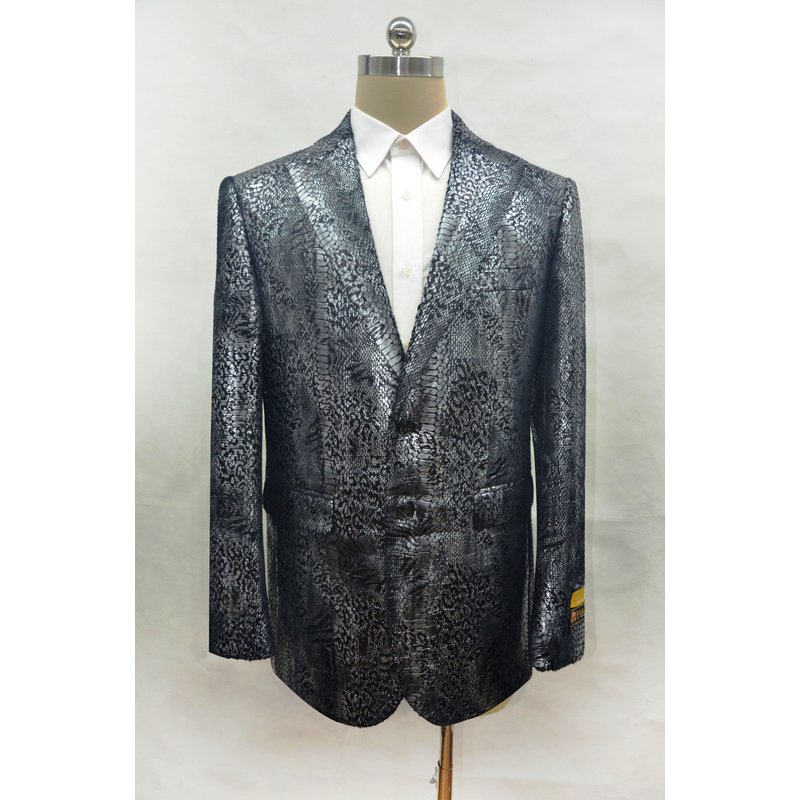 Men's Alligator Leather Jacket - Gator Jacket - Black Peak — Casual & Bomber Jackets