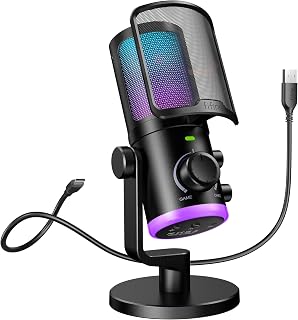 FIFINE USB Gaming Microphone for Podcast and Game Chat — Usb Microphone