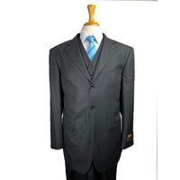 Alberto Nardoni Store Costume croisé noir pour grands hommes — Costumes et vestons pour hommes