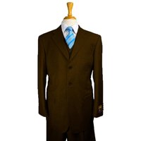 Brown Double Breasted Suit for Big Men — Mens Suits & Blazers