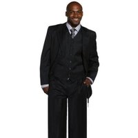 Alberto Nardoni Store Black Suit for Big Men — Mens Suits & Blazers