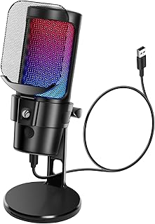 VCOM USB Gaming Microphone for Podcasts, Streaming, and Videos