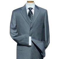 Costume d'affaires grande taille pour homme en gris