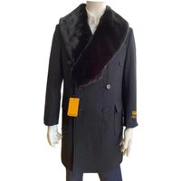 AlbertoNardoniStore Caban grand et grand pour hommes - Gris — Veste d'hiver Hommes